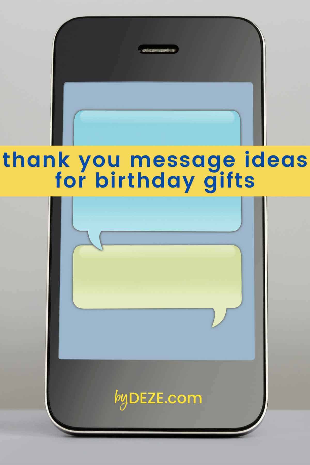 thank you text message for gifts received