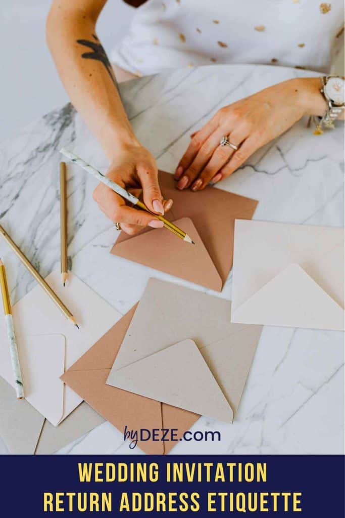 Wedding Invitation Return Address Etiquette
