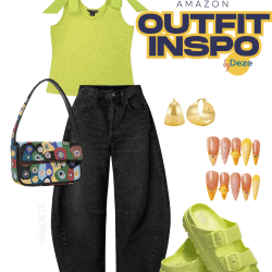 lime green summer outfit inspo